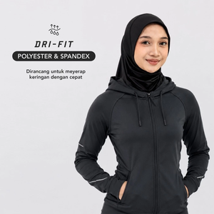 SHOUQIN Rivan Hijab Sport Instant Premium en Polyester Respirant Extensible à Séchage Rapide pour Tenue de Sport Musulmane Bergo - Product Image 2