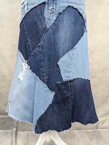 GRACE COLLECTION Women's <b>Denim</b> Cardigan Regular Fit Pencil Winter Casual Style <b>Knee</b>-<b>Length</b> Breathable Quick Dry Eco-Friendly - Product Image 5