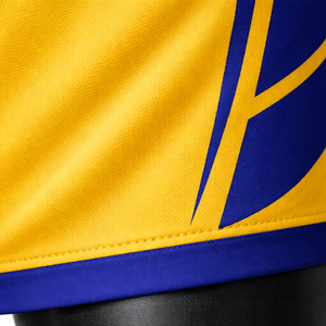 Conjunto de Camiseta y Pantalones Cortos de Fútbol Sublimados en Amarillo y Azul para Hombre, Cuello en V, Absorbe la Humedad, Ajuste Atlético, para Todas las Temporadas, 100% Poliéster, Personalizable - Product Image 6