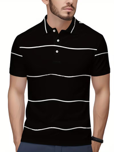 Latest Design Printed Knitted Jersey Men's Plus Size Summer Casual Shirts Breathable Eco-Friendly 100% Cotton Quick Dry Short - Product Image 4