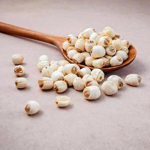 Para el té, beber después de mezclar con agua. Semillas de loto secas enteras extremadamente nutritivas. Semillas de loto crudas. La mejor calidad, buen precio. - Product Image 1