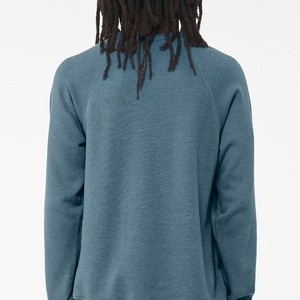 Men's Regular Fit <b>Raglan</b> Sleeve O-Neck Sweatshirt Solid Color Cotton Jersey Casual Wear Breathable Knitted <b>Top</b> - Product Image 3