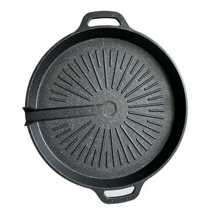 Plancha de aluminio de alta calidad, sartén redonda plegable, plancha personalizada al por mayor - Product Image 2