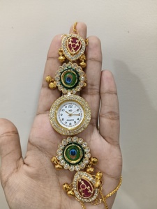 Premium Quality Kashmiri Ghungroo <b>Watch</b> Lightweight Perfect For Weddings, Festive Occasions, Party Wear <b>Suits</b> All Outfits - Product Image 3