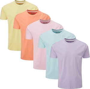 <b>Men's</b> Solid Color Short Sleeve O-Neck 100% Cotton Jersey T-Shirt Regular Fit Casual Hip Hop Quick Dry Breathable Knitted Fabric - Product Image 3