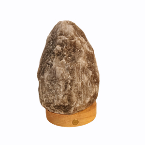 Lampe en sel gris de l'Himalaya de qualité supérieure OEM, 100% naturelle, fabriquée à la main, avec base en bois, lampe en sel gris - Product Image 5