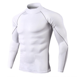 Camiseta de Compresión de Manga Larga para Hombre, Sublimada, de Spandex/Poliéster, Personalizada, para Gimnasio y Fitness, OEM ODM - Product Image 4