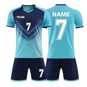 Camiseta de Fútbol Personalizada para Adultos, Camiseta de Fútbol con Nombre, Número y Logotipo del Equipo, Manga Corta, Ropa Deportiva Transpirable de Verano - Product Image 1