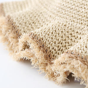 Wholesale SEAN Brand Frayed Raffia Straw Design Foldable Bucket Cap Woven Paper Straw <b>Hat</b> Summer <b>Women</b> <b>Beach</b> Travel UV Sun Shade - Product Image 6