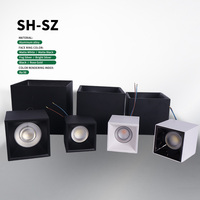 Plafonniers LED encastrés carrés minimalistes de qualité supérieure, étanches IP65, en aluminium, 15W 20W 30W 40W 50W