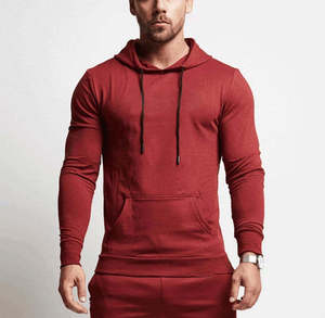 Sudadera con capucha para hombre, estilo deportivo, para gimnasio y correr, de tejido grueso, de secado rápido, transpirable, con capucha, personalizable, servicio OEM y ODM. - Product Image 5