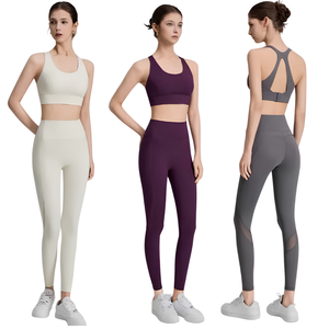 Fitness Apparel Set Activewear Women Plus Size Mens Matching Gym Clothes Two Piece 2 Piece 3 Piece <b>Seamless</b> Sports Bra <b>Leggings</b> - Product Image 4