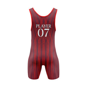 Trajes de Lucha Libre Personalizados para Hombre, Impresión Digital, Transpirables, Ligeros, 200gsm, Elásticos, de Secado Rápido, Duraderos, Spandex/Poliéster - Product Image 2