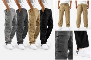 Custom Men Loose Fit <b>Cargo</b> Windbreaker <b>Pants</b> Outdoor <b>Waterproof</b> Tactical Streetwear Multi-pocket Joggers Baggy Tracksuit Bottoms - Product Image 6