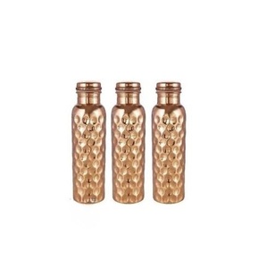 ILAHI's Hammered Copper Eco-Friendly 500ml <b>Water</b> <b>Bottle</b> Lid Classic Design Travel & Outdoor Use Uttar Pradesh - Product Image 6