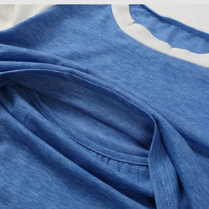 Camisetas de lactancia de color liso para mujer, ropa informal de verano para maternidad, camisas holgadas de alta demanda para posparto - Product Image 4