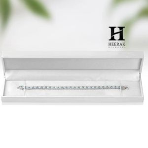 Luxury Alternating Princess Cut Diamond and <b>Aquamarine</b> Tennis <b>Bracelet</b>, 18K White Gold Fine Jewelry - Product Image 1