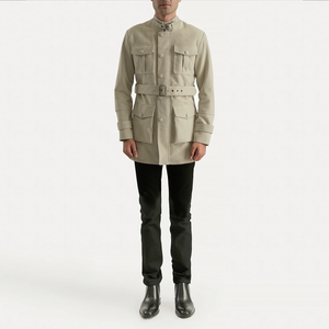 2. Veste en Faux Daim pour Homme, Style Motard Classique, Manteau Zippé, Logo Personnalisé, OEM ODM, Mode Streetwear, Vente en Gros, Fabricant d'Usine - Product Image 1