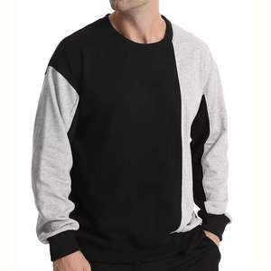 Men's High Quality Breathable Solid Pullover Sweatshirt Custom Fleece Crewneck Street Wear Winter Polyester/Cotton Material - Product Image 1