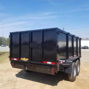 Remolques Down 2 Earth Trailers 7x14 de 2026, recién fabricados, con lados altos de 48 pulgadas, remolque basculante de perfil bajo y rampas disponibles a bajo precio. - Product Image 1