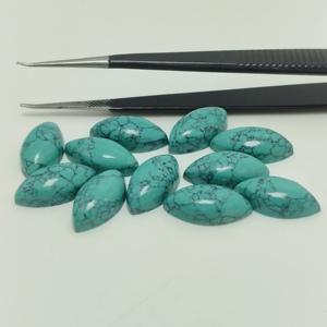 Piedra Preciosa Suelta de Howlite Turquesa en Forma de Marquesa para Diseñadores de Joyas, Fabricación de Anillos y Colgantes, Artesanía Hecha a Mano, Suministro al por Mayor - Product Image 2