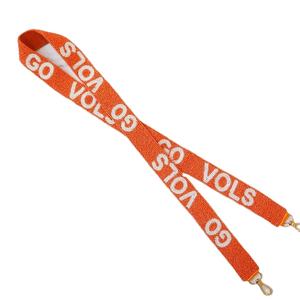 Magnifique sangle de sac brodée à la main avec des perles Red Raiders, rouge et blanc, sac à main pour le jour du match, ceinture, perles de graines faites à la main, bandoulière - Product Image 4