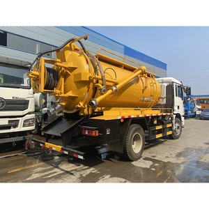 Camion de dragage des eaux usées Shacman 4x2 15CBM avec jet haute pression pour le nettoyage des canalisations municipales - Product Image 3