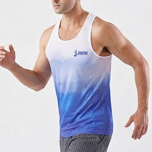 เสื้อกล้ามถักนิตติ้งลำลองแบบสวมใส่สบายสำหรับออกกำลังกาย รุ่นใหม่ปี 2026  รับสั่งทำตามไซส์ แห้งเร็ว สีพื้น ขายส่ง เสื้อกล้ามผู้ชาย - Product Image 3