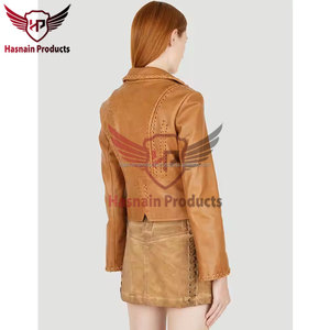 Stylish Fringed & Beaded <b>Western</b> Leather <b>Jacket</b> for Cowgirls, Women, Ladies, and Girls - Latest Designs with Unique Detailing - Product Image 4
