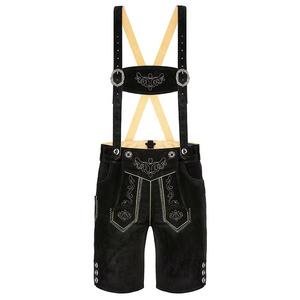 Lederhosen alemán tradicional | Pantalones cortos bávaros de cuero genuino con tirantes | Ropa Oktoberfest para hombres - Product Image 1