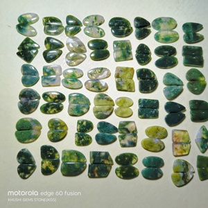 ต่างหูมอสอาเกตคู่ พลอยธรรมชาติสีเขียว มีคราบเกรด AA+ รับรองโดยบุคคลที่สาม เหมาะสำหรับทำเครื่องประดับสุดหรู ช่วยในการบำบัดรักษา - Product Image 2