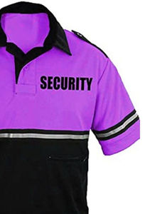 Camiseta Polo de Uniforme de Seguridad para Hombre, Morado y Negro, Manga Corta, Ropa de Guardia de Verano, Alta Calidad, Personalizada - Product Image 5