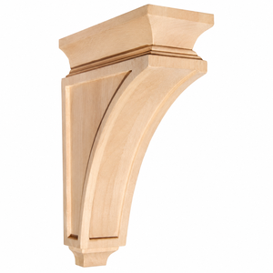 Solid Wood Kitchen Corbel Decorative Rubberwood Bracket for Kitchen Island Cabinet Countertop Support - Product Image 1