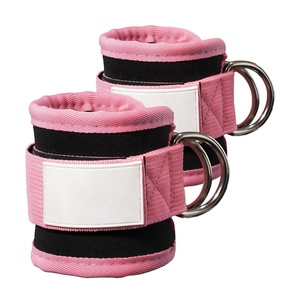 Correas de Tobillo Ajustables y Transpirables con Anilla en D Ecológicas, Cierre de Velcro para Gimnasio, Fitness, Entrenamiento de Piernas, Par de Correas Duraderas - Product Image 1