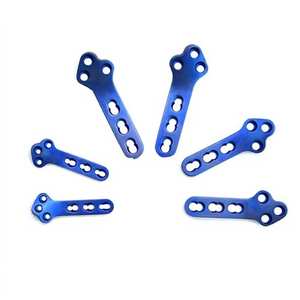 Plaques de blocage TPLO en titane 27 mm, orthopédiques vétérinaires réutilisables, kit chirurgical de fixation osseuse pour chien, lot de 10 pièces, droit/gauche - Product Image 1