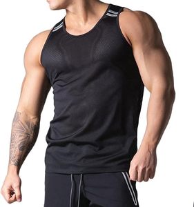 Débardeur de sport professionnel pour hommes, respirant, à séchage rapide, en tissu performant, sans manches, pour fitness, musculation, entraînement - Product Image 1