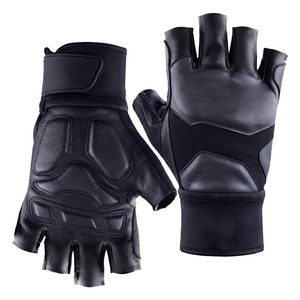 <b>Half</b> Finger Lightweight Gym Gloves PU Leather for Closure Adjustable Wrist Strap Non <b>Slip</b> Breathable Hand Grips Fitness - Product Image 5