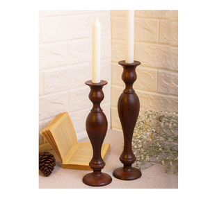 Portavelas de Madera Hecho a Mano, Ecológico y Natural, Decoración para el Hogar, Navidad, Bodas, Faroles de Madera, Artesanía Vintage - Product Image 4