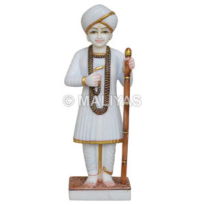 รูปปั้นหินอ่อนจาลาลัมบาปาสำหรับวัด |   หินอ่อนขาวพรีเมียม จาลาลัม มูร์ติ - Product Image 1