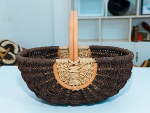 Panier en rotin vietnamien polyvalent pour la maison et les cadeaux, tissages vibrants, qualité artisanale - Product Image 6