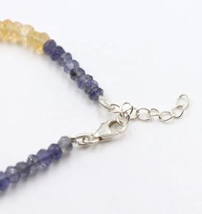 Bracelet Rondelle à facettes multi-pierres pour femme 4.5mm Perles multi-pierres Cadeau - Product Image 4