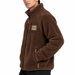 Chaqueta de Forro Polar Sherpa para Hombre, Suave, con Cierre Completo, Estilo Casual para Exteriores, para Clima Frío, con Cierre Suave - Product Image 3