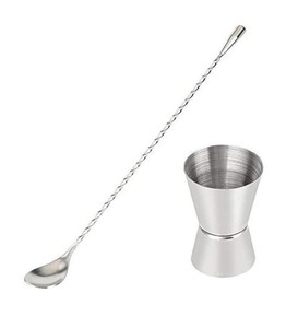 Cuchara de Bar de Acero Inoxidable con Mango Trenzado de Primera Calidad, Herramienta Profesional para Mezclar Cócteles, Elegante Accesorio para Bebidas - Product Image 3