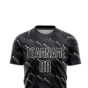 เสื้อฟุตบอลแขนสั้นแบบกำหนดเอง ผ้าโพลีเอสเตอร์ 100% ชุดกีฬา ผู้ผลิต OEM ODM โรงงานขายส่งโดยตรง ปรับแต่งได้ - Product Image 5