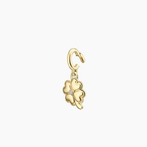 สร้อยคอจี้เพชรรูปโคลเวอร์สี่แฉกพร้อมคลิปหนีบกระดาษ - Product Image 3