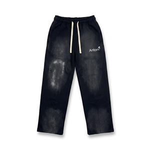 Pantalon Homme Décontracté Coupe Skinny en Coton 100% Personnalisé, Vintage, Mi-Épais, Délavé à l'Acide, Respirant, Écologique, avec Cordon de Serrage, Style Français - Product Image 4