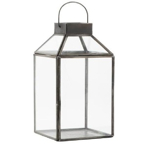 Unique Square Glass Metal <b>Lantern</b> <b>Candle</b> Holder Home Decoration - Product Image 1