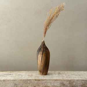 Nouveau vase en bois moderne, cadeau pour la maison, décoration de mariage, finition naturelle, nouvelle arrivée, fait main, écologique, design zen asiatique - Product Image 4