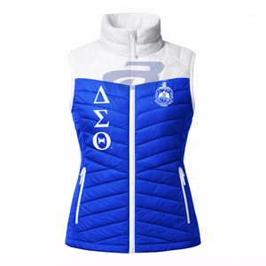 Chaleco Acolchado Personalizado de la Hermandad Delta Sigma Theta DST, Chaleco Acolchado de Alta Calidad, Chaleco Acolchado para Mujer - Product Image 1