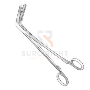 Pinzas Wertheim Parametrium 254mm Curvas, Quirúrgicas Ginecológicas, Manuales, de Acero Inoxidable, para Pinzar Tejidos, por SurgiRight - Product Image 5